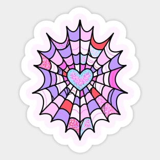 Neo Trad Glitter Web Sticker